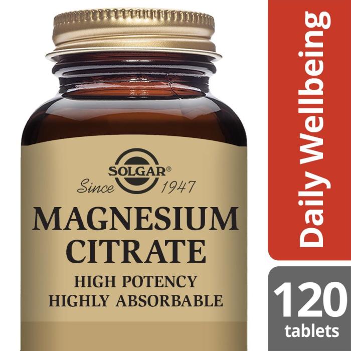 Solgar Magnesium Citrate Testing the Absorption Efficiency for Muscle Relaxation
