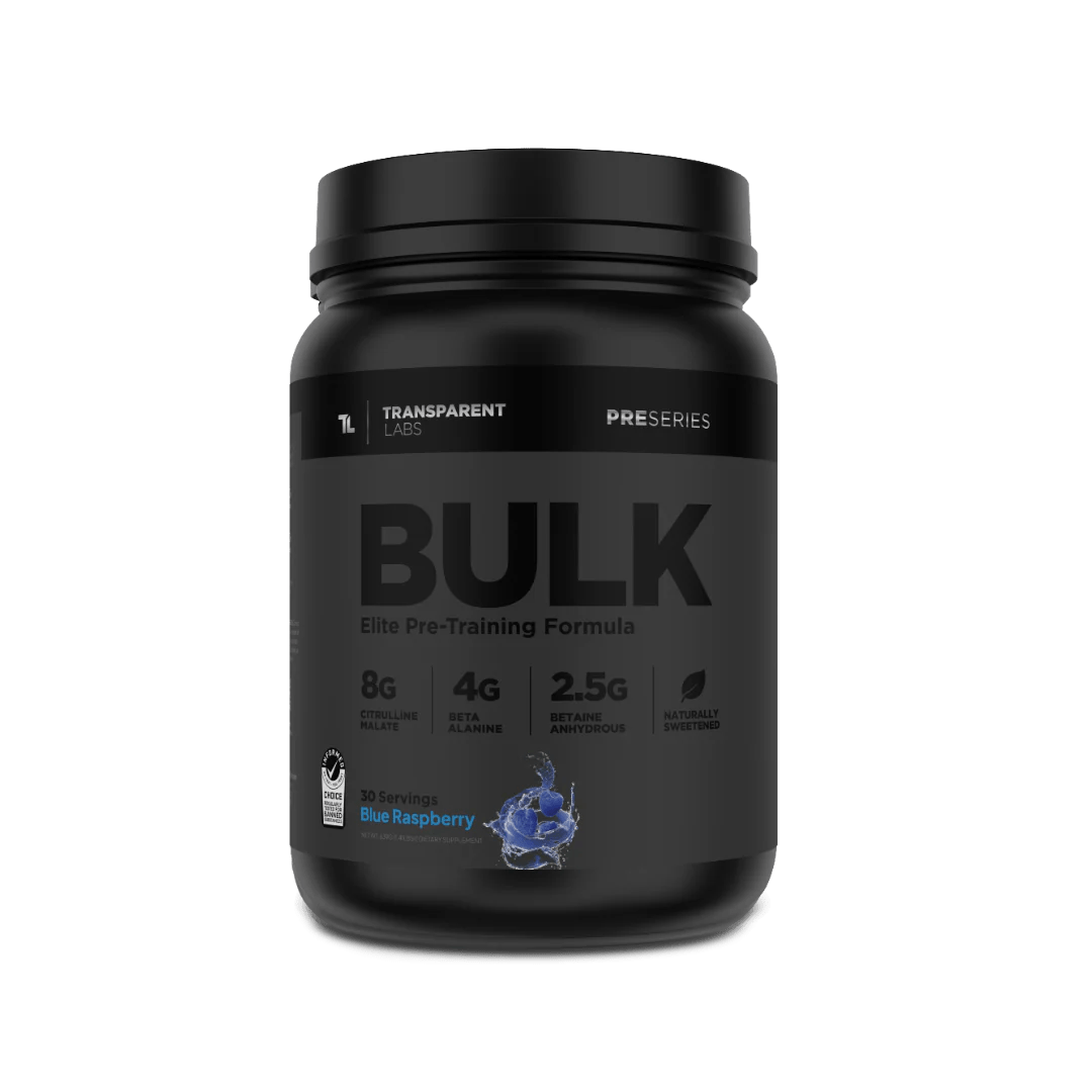 Transparent Labs Bulk Pre-Workout Testing the Efficacy of Clinically Dosed Ingredients