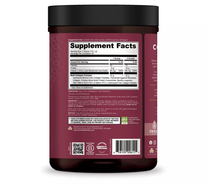 Ancient Nutrition Multi Collagen Protein Testing the 10-Source Food-Based Blend