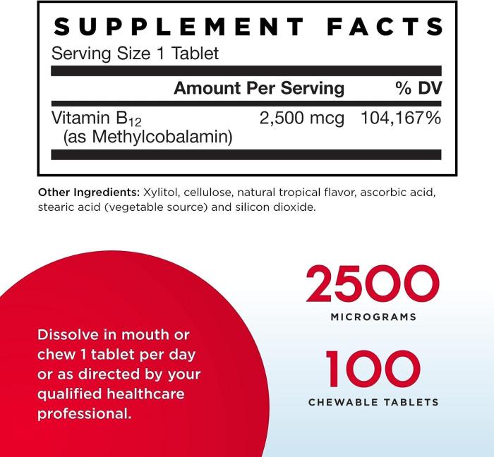 B12 Methylcobalamin – Energy Metabolism – Jarrow Formulas