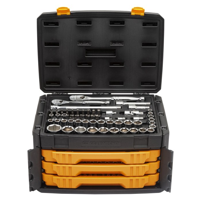 GearWrench launches locking flex head three piece ratchet set Ratchet Set - Mechanics - GearWrench