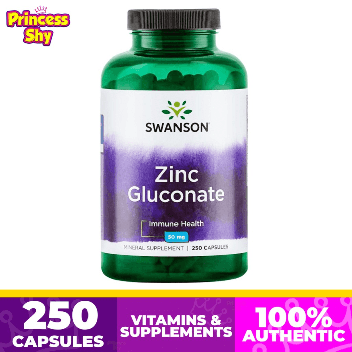 Swanson Zinc Gluconate Immune Health 50mg 250 capsules | Lazada PH Zinc Gluconate - Immune Support - Solgar