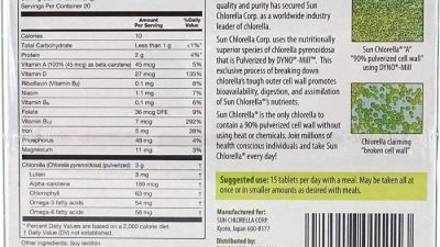 Chlorella Tablets – Detox Support – Sun Chlorella