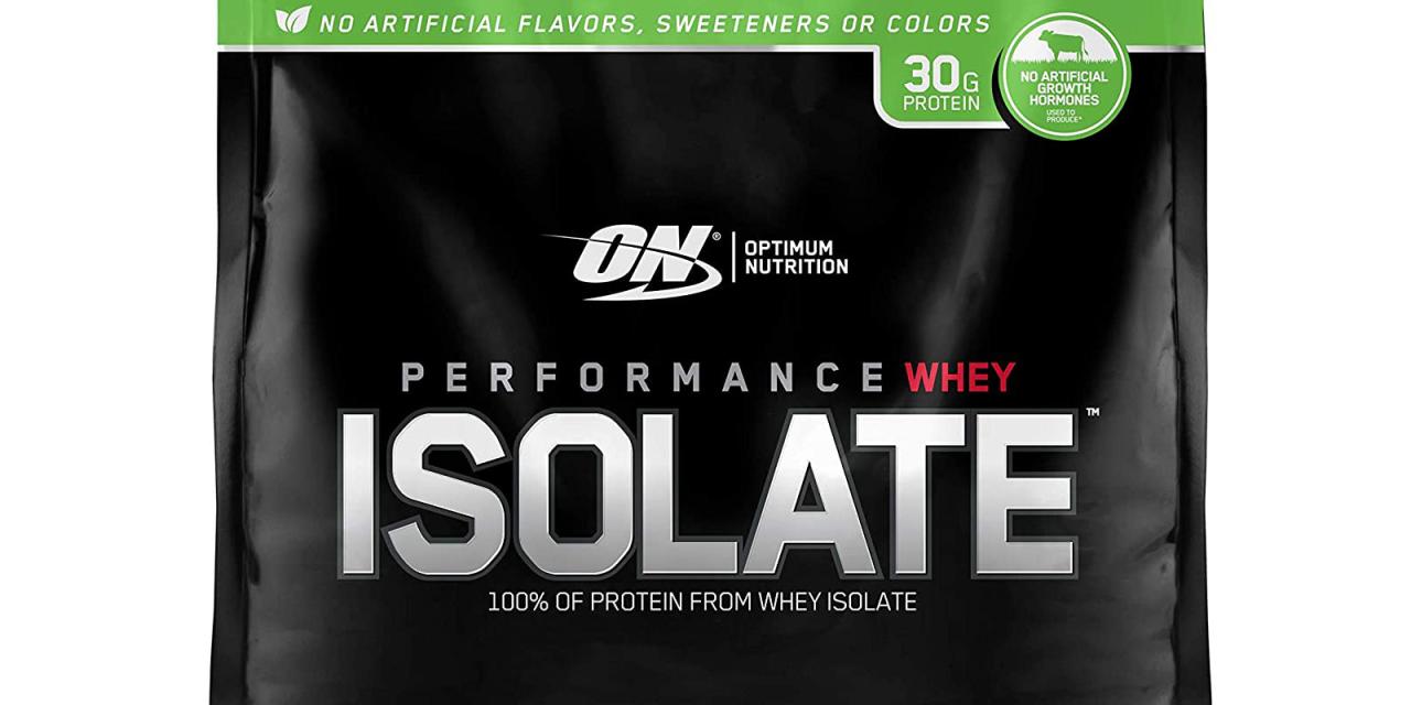 Score 3.35-lbs. of OPTIMUM NUTRITION Whey Isolate Protein for (Reg ... Whey Protein Isolate - Muscle Recovery - Optimum Nutrition