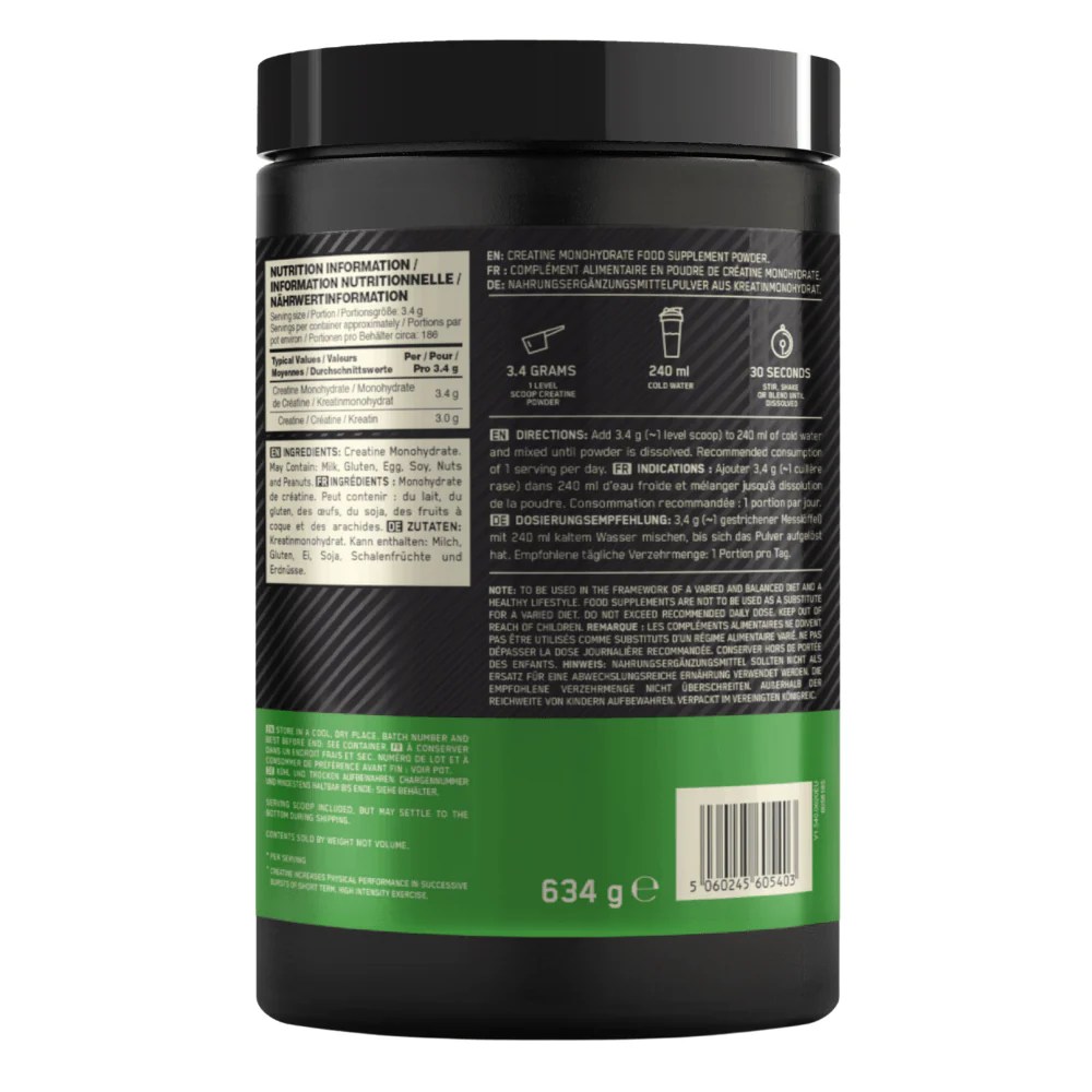 Creatine Monohydrate – Muscle Growth – Optimum Nutrition