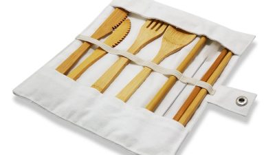 Bamboo Cutlery Set – Portable Travel Gear – To-Go Ware