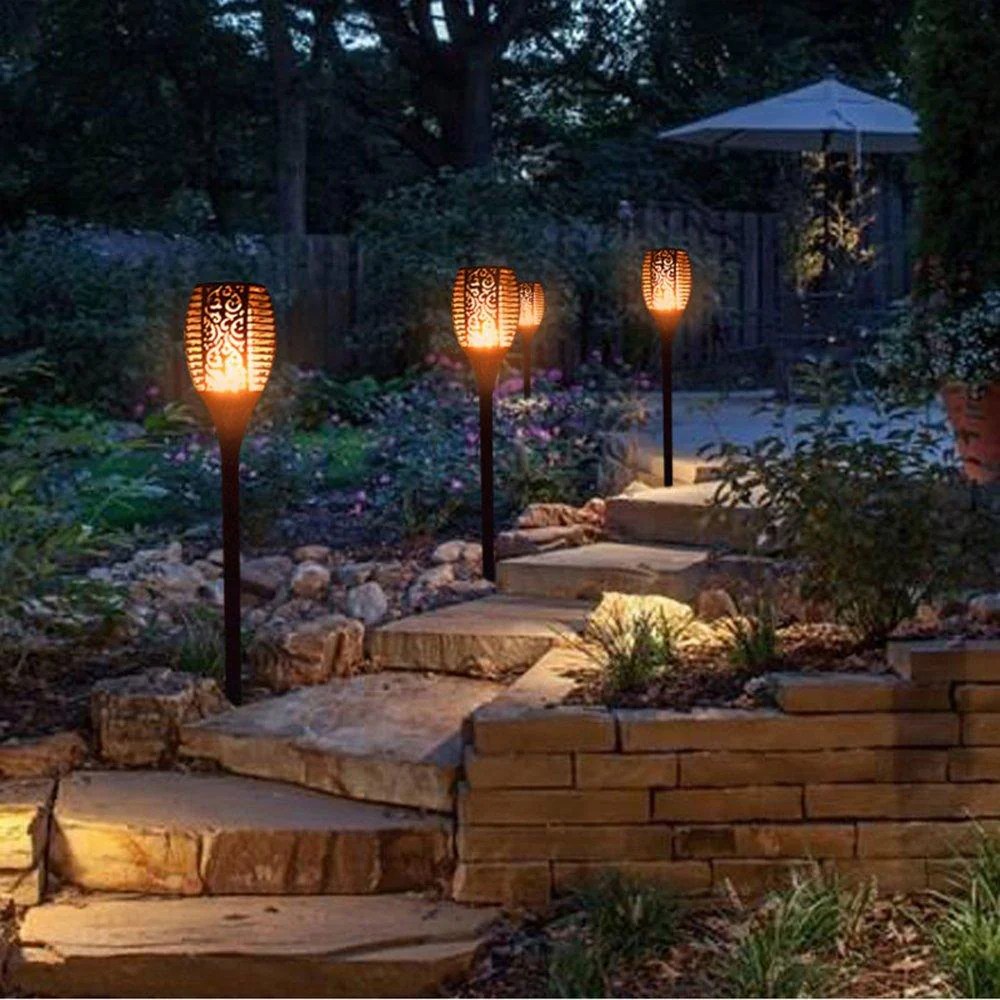 Solar Garden Lights - Upgraded Solar Sunflower Light, Ground/Wall 2 In ... Solar Garden Lights - Outdoor Energy Saving - Ring Solar