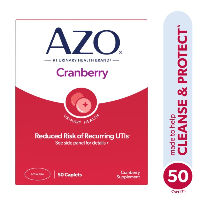 AZO Cranberry UTI Dietary Supplement Tablets for Urinary Tract Health ... Cranberry Pills - Urinary Tract - AZO
