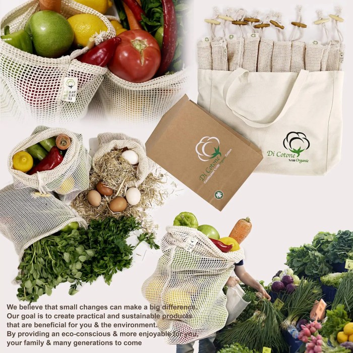 Reusable Produce Bags – Mesh Cotton – Colony Co.