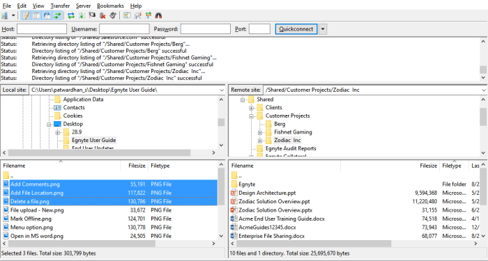 How to use FileZilla FTP - Techyv.com FTP Client - File Transfer - FileZilla